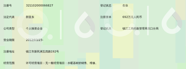 镇江市京口区娅东水暖器材销售中心